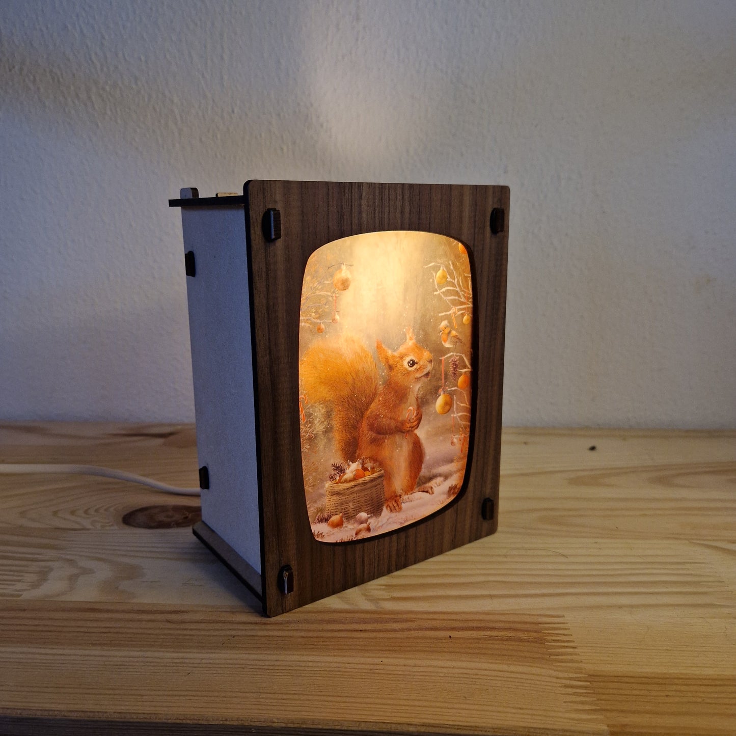 Postcardlamp Basic Walnut