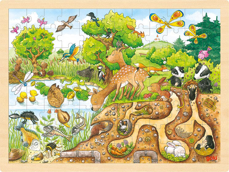 Puzzel ontdekking van de natuur